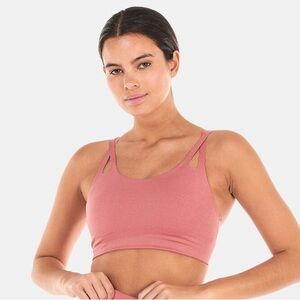 Women’s NWT Adidas Yoga Studio Luxe Light Support Bra Blush Peach Size 2XS